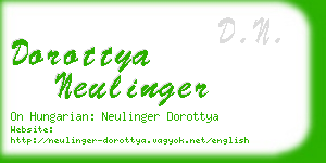 dorottya neulinger business card